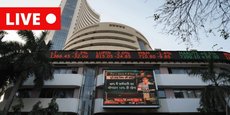 Sensex Today Stock Market Live Updates Sensex Falls 100 Points Nifty Below 19 100 Realty